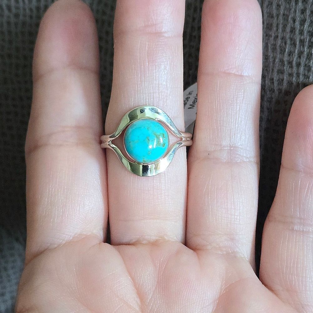 Sterling Silver🤍 Mexican🇲🇽 Turquoise Ring - NWT - Picture 10 of 16